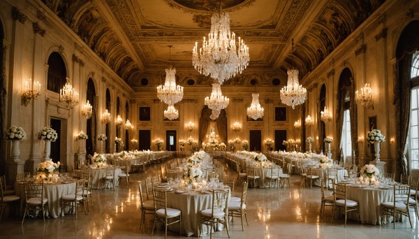 Pourquoi choisir une immense salle de mariage de luxe ?